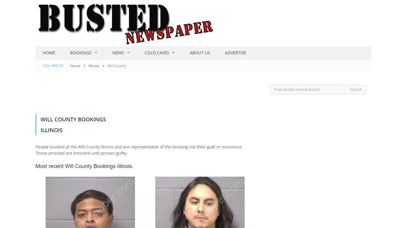 Will County, IL Mugshots - BUSTEDNEWSPAPER.COM